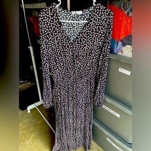 Shibever tie waist dress Size Large